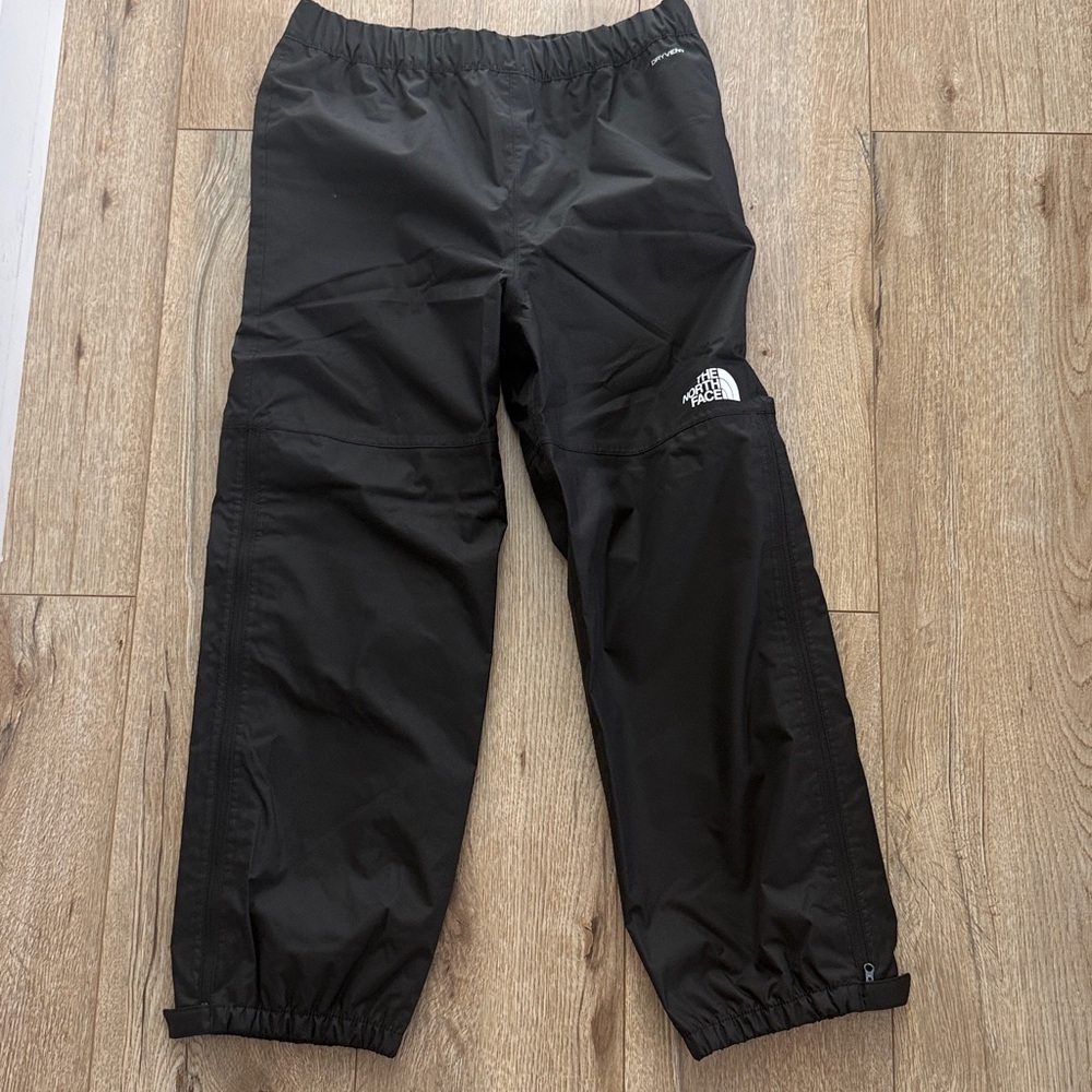 The North Face Teen Antora Rain Pants Youth Medium Black DryVent Waterproof